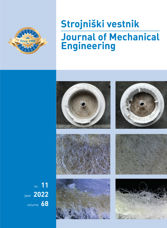 					View Vol. 68 No. 11 (2022): Strojniški vestnik - Journal of Mechanical Engineering
				