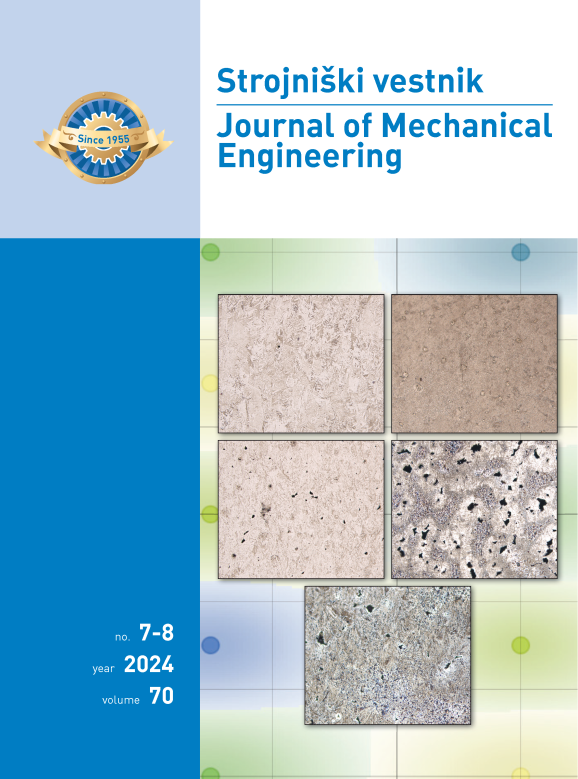 					View Vol. 70 No. 7-8 (2024): Strojniški vestnik - Journal of Mechanical Engineering
				