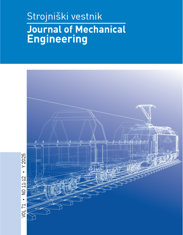 					View Vol. 71 No. 11-12 (2025): Strojniški vestnik - Journal of Mechanical Engineering
				