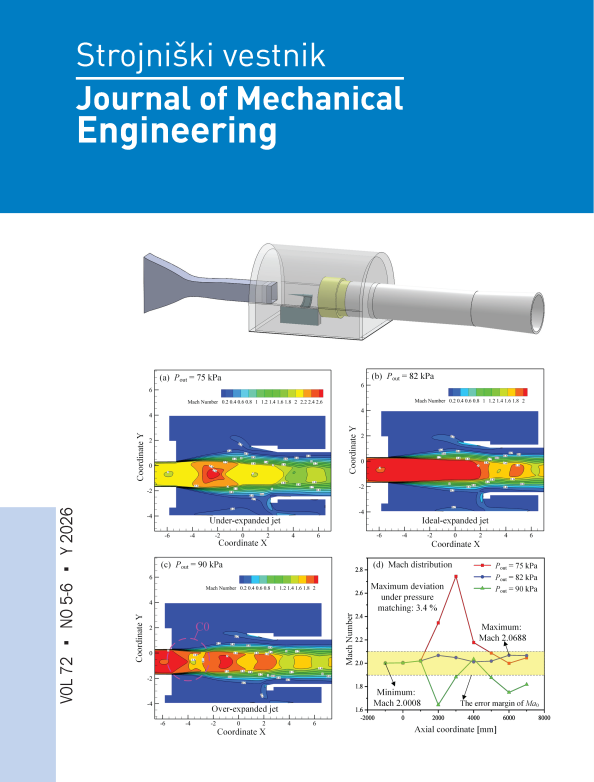 					View Vol. 72 No. 5-6 (2026): Strojniški vestnik - Journal of Mechanical Engineering
				