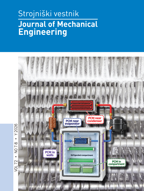 					View Vol. 72 No. 7-8 (2026): Strojniški vestnik - Journal of Mechanical Engineering
				