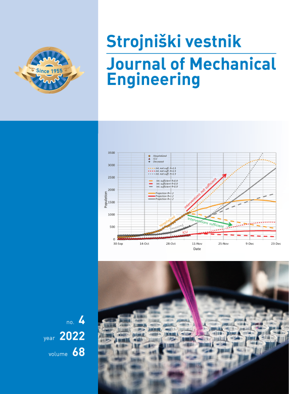 					View Vol. 68 No. 4 (2022): Strojniški vestnik - Journal of Mechanical Engineering
				
