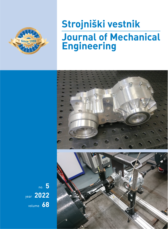 					View Vol. 68 No. 5 (2022): Strojniški vestnik - Journal of Mechanical Engineering
				