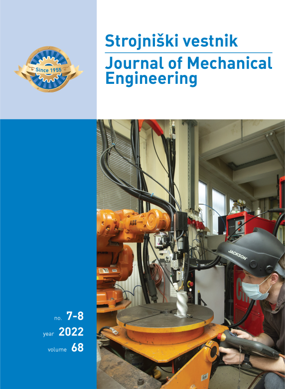 					View Vol. 68 No. 7-8 (2022): Strojniški vestnik - Journal of Mechanical Engineering
				