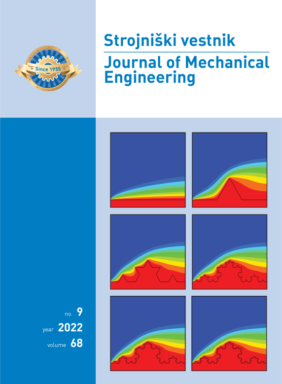 					View Vol. 68 No. 9 (2022): Strojniški vestnik - Journal of Mechanical Engineering
				